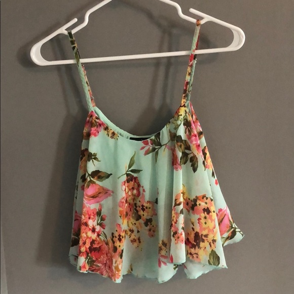 Floral crop top - Picture 1 of 3